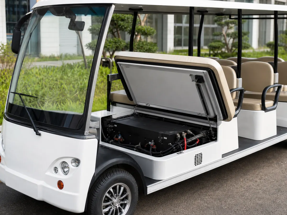 Patrol cart and sightseeing vehicle lithium battery solution