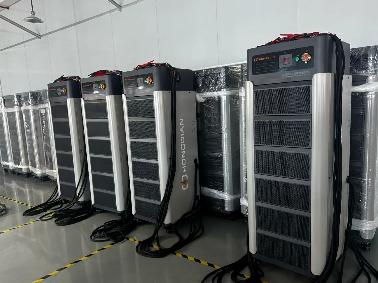 Battery chargers prepared for matched project supply